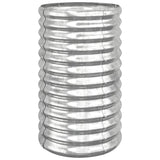 Garden Planter Galvanised Steel 40x40x68 cm Silver