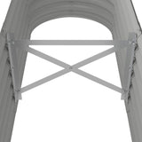 Garden Raised Bed Powder-coated Steel 152x40x36 cm Grey