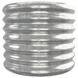 Garden Raised Bed Powder-coated Steel 332x40x36 cm Silver