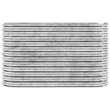 Garden Raised Bed Galvanised Steel 114x40x68 cm Silver