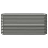 Garden Raised Bed Galvanised Steel 152x40x68 cm Grey