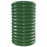 Garden Raised Bed Powder-coated Steel 332x40x68 cm Green