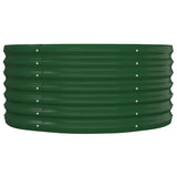 Garden Raised Bed Powder-coated Steel 152x80x36 cm Green