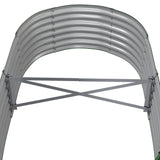 Garden Raised Bed Powder-coated Steel 152x80x36 cm Green