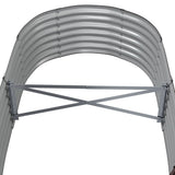 Garden Raised Bed Galvanised Steel 152x80x36 cm Brown