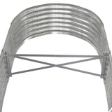 Garden Raised Bed Galvanised Steel 152x80x36 cm Silver