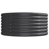 Garden Raised Bed Galvanised Steel 224x80x36 cm Anthracite