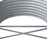 Garden Raised Bed Galvanised Steel 224x80x36 cm Anthracite