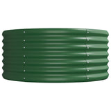 Garden Raised Bed Powder-coated Steel 368x80x36 cm Green