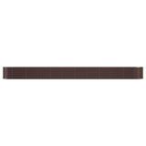 Garden Raised Bed Powder-coated Steel 440x80x36 cm Brown