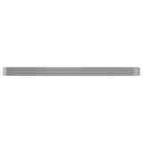 Garden Raised Bed Galvanised Steel 440x80x36 cm Silver