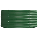 Garden Raised Bed Powder-coated Steel 512x80x36 cm Green
