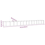 Garden Raised Bed Powder-coated Steel 512x80x36 cm Green