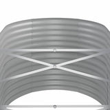Garden Raised Bed Galvanised Steel 152x80x68 cm Grey