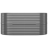 Garden Raised Bed Galvanised Steel 152x80x68 cm Anthracite