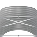 Garden Raised Bed Powder-coated Steel 368x80x68 cm Green