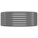 Garden Raised Bed Galvanised Steel 175x100x36 cm Grey