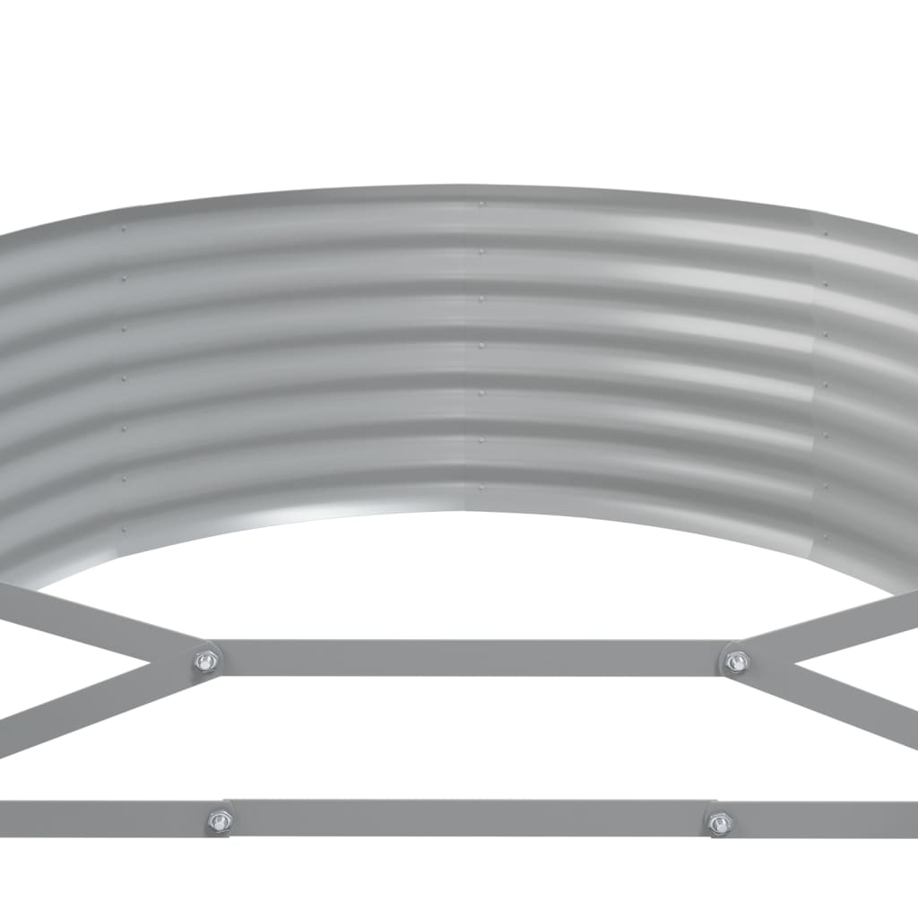Garden Raised Bed Galvanised Steel 175x100x36 cm Grey