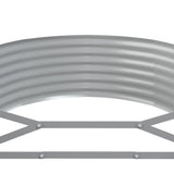 Garden Raised Bed Galvanised Steel 175x100x36 cm Grey