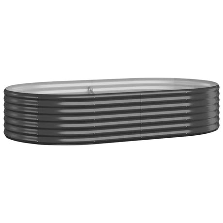 Garden Raised Bed Galvanised Steel 175x100x36 cm Anthracite