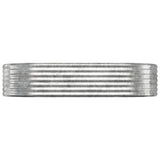 Garden Raised Bed Galvanised Steel 175x100x36 cm Silver