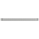 Garden Raised Bed Galvanised Steel 544x100x36 cm Silver