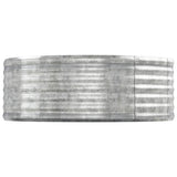 Garden Raised Bed Galvanised Steel 544x100x36 cm Silver