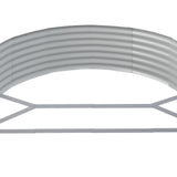Garden Raised Bed Galvanised Steel 214x140x36 cm Anthracite