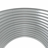 Garden Raised Bed Galvanised Steel 100x100x68 cm Green