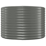 Garden Raised Bed Galvanised Steel 175x100x68 cm Grey