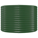 Garden Raised Bed Galvanised Steel 249x100x68 cm Green