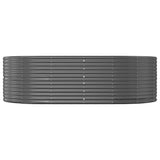 Garden Raised Bed Anthracite 212x140x68 cm Galvanised Steel