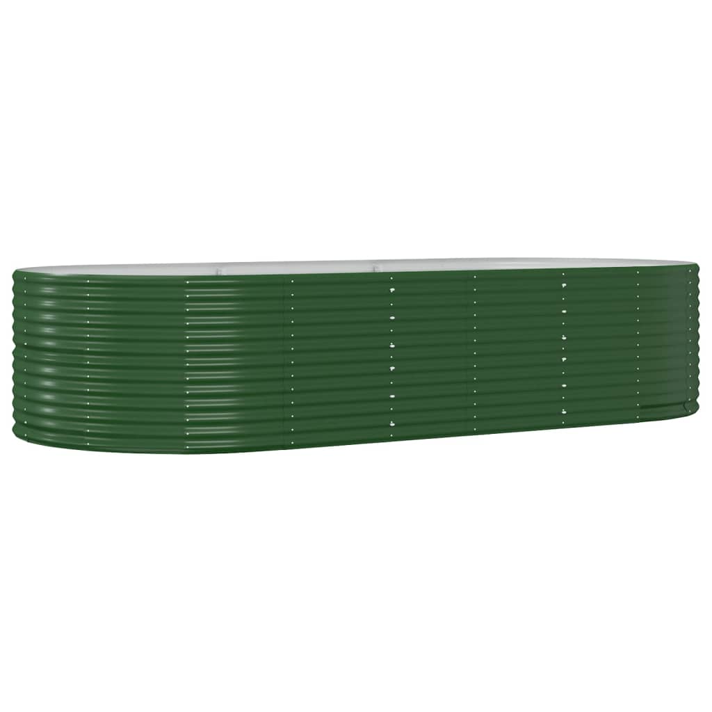 Garden Raised Bed Green 291x140x68 cm Galvanised Steel