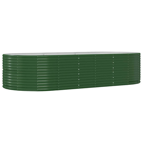 Garden Raised Bed Green 291x140x68 cm Galvanised Steel