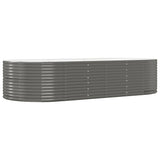 Garden Raised Bed Grey 291x140x68 cm Galvanised Steel
