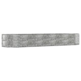 Garden Raised Bed Silver 447x140x68 cm Galvanised Steel