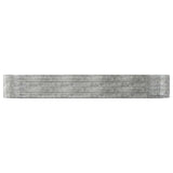 Garden Raised Bed Silver 447x140x68 cm Galvanised Steel