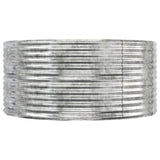 Garden Raised Bed Silver 447x140x68 cm Galvanised Steel