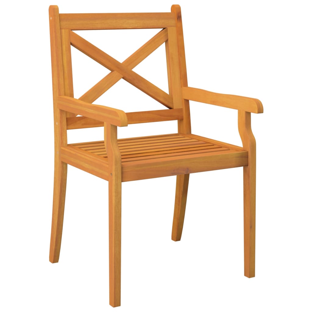 Outdoor Dining Chairs 4 pcs Solid Wood Acacia