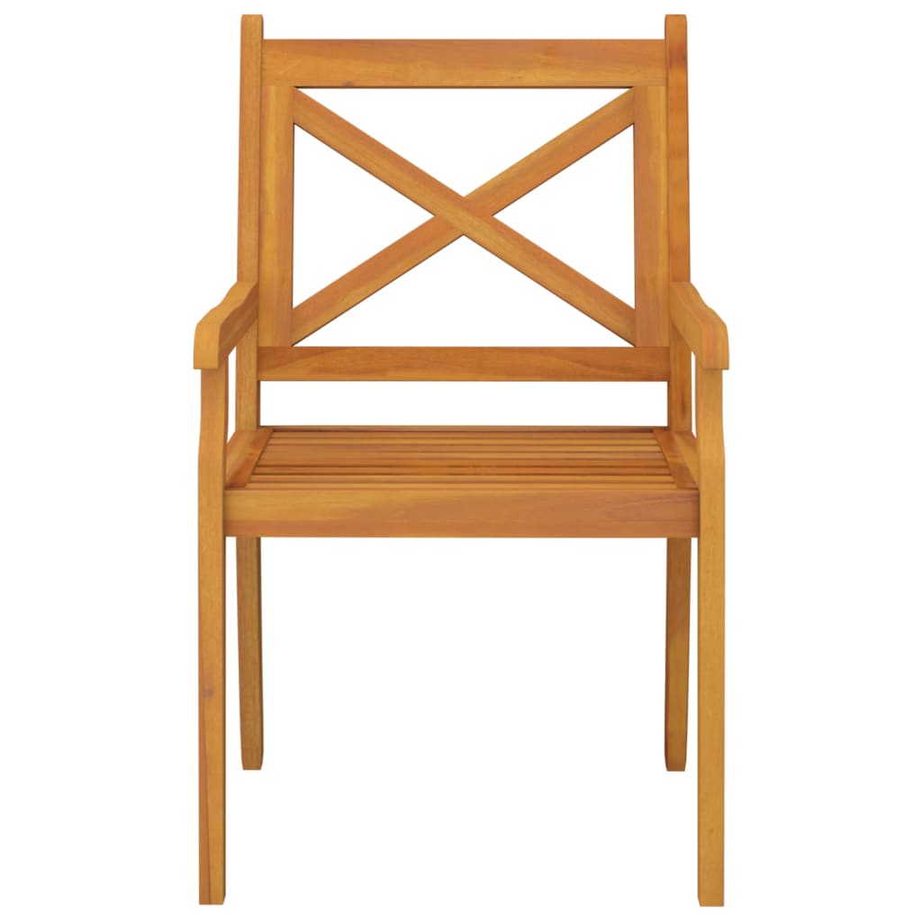 Outdoor Dining Chairs 4 pcs Solid Wood Acacia