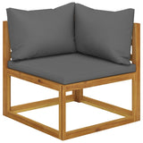 4-Seater Garden Sofa with Cushions Solid Wood Acacia (UK/IE/FI/NO only)