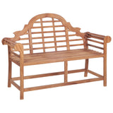 vidaXL Garden Bench 127x58.5x92.5 cm Solid Wood Teak