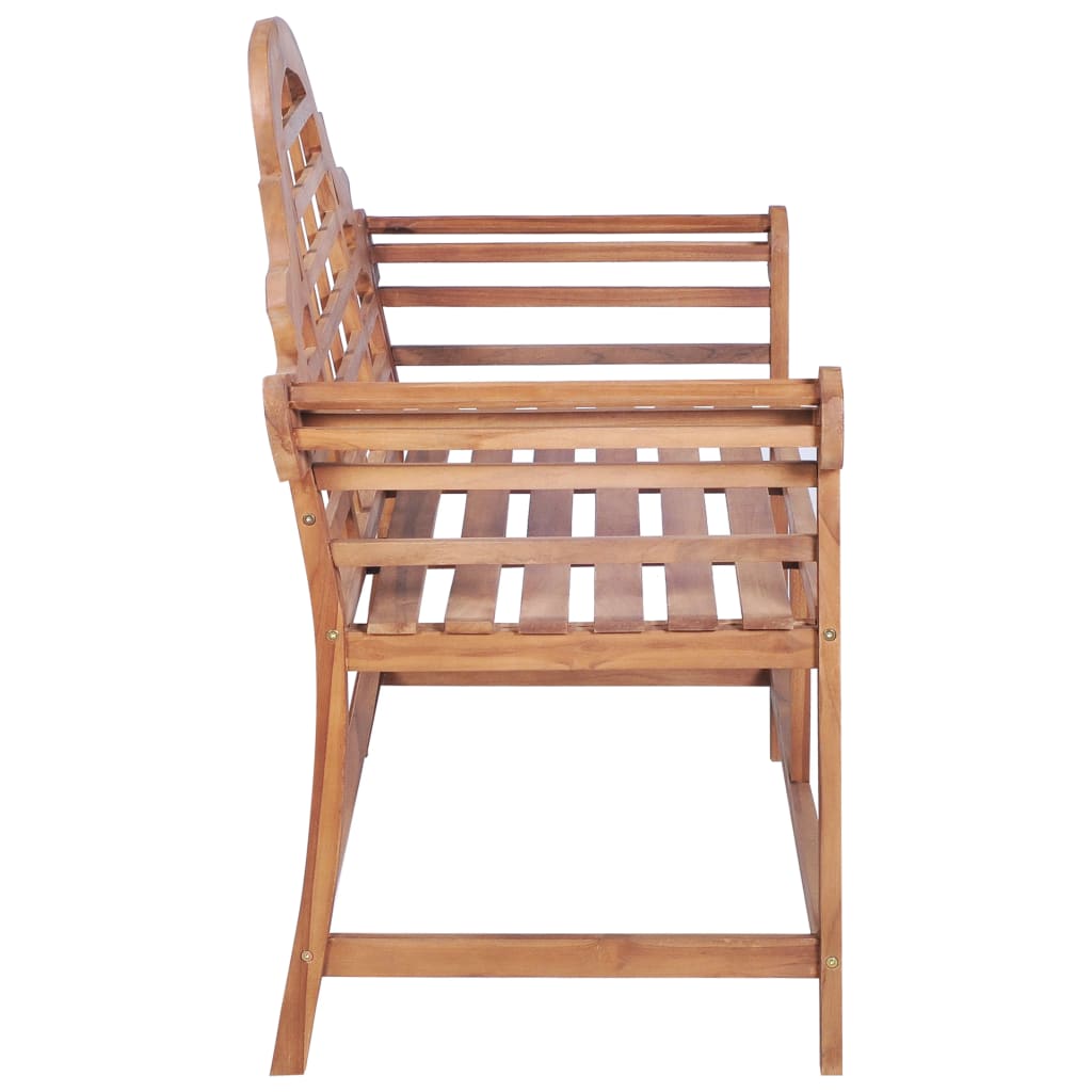 vidaXL Garden Bench 127x58.5x92.5 cm Solid Wood Teak