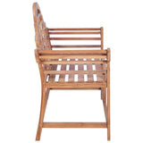 vidaXL Garden Bench 127x58.5x92.5 cm Solid Wood Teak