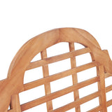 vidaXL Garden Bench 127x58.5x92.5 cm Solid Wood Teak