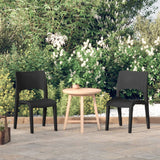 vidaXL Garden Chairs 2 pcs Polypropylene Anthracite