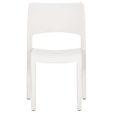 vidaXL Garden Chairs 2 pcs White Polypropylene