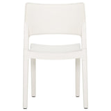 vidaXL Garden Chairs 2 pcs White Polypropylene