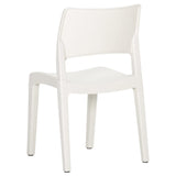 vidaXL Garden Chairs 2 pcs White Polypropylene