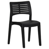 vidaXL Garden Chairs 2 pcs Anthracite Polypropylene